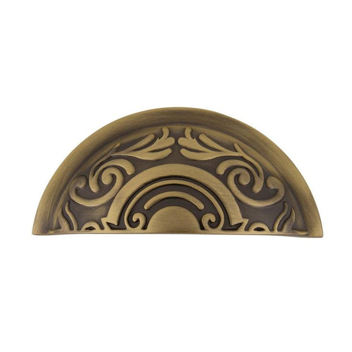 3 in. (76 mm) Antique Brass Drawer Cup Pull Victorian
