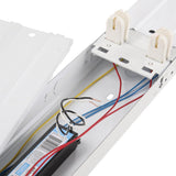 32-Watt 4-Light White 8 ft. Tandem Fluorescent Strip Light - Super Arbor