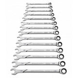 120XP Universal Spline XL Ratcheting Combination Metric Wrench Set (14-Piece) - Super Arbor