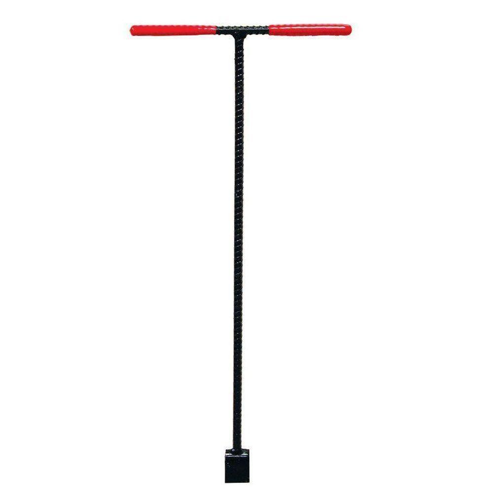 5 ft. Solid Steel Water Meter Valve Key with Grips - Super Arbor