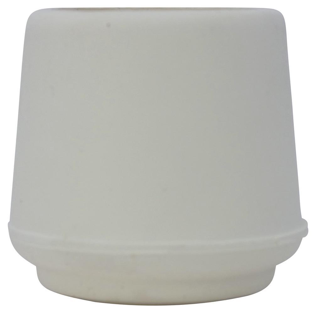 1-1/2 in. Off-White Rubber Leg Tips (2 per Pack) - Super Arbor
