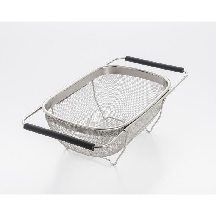 11 in. Over The Sink Mesh Strainer with Extendable Handles