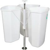 Knape & Vogt 28-Quart Plastic Pull Out Trash Can