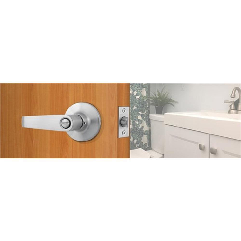 Commercial 2-3/4 in. Satin Chrome Privacy Bed/Bath Door Lever - Super Arbor