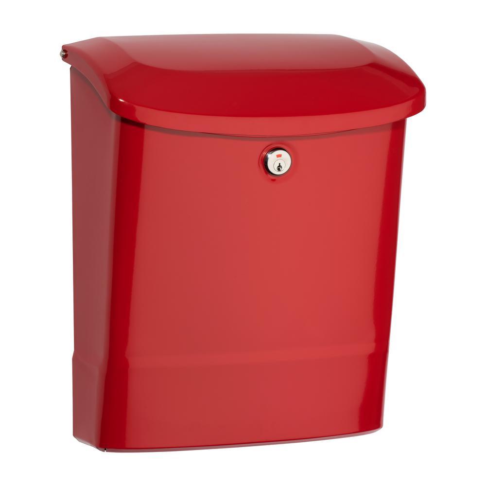 Parkside Locking Wall Mount Mailbox in Black - Super Arbor