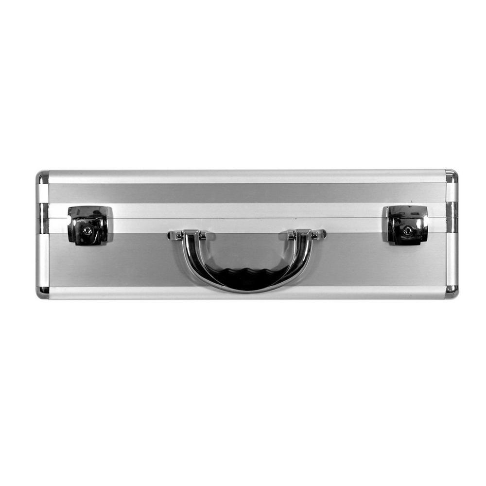 15 in. Smooth Aluminum Tool Case with Foam in Silver - Super Arbor