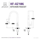 Orbital Single-Handle Pull-Down Sprayer Kitchen Faucet in Polished Chrome - Super Arbor