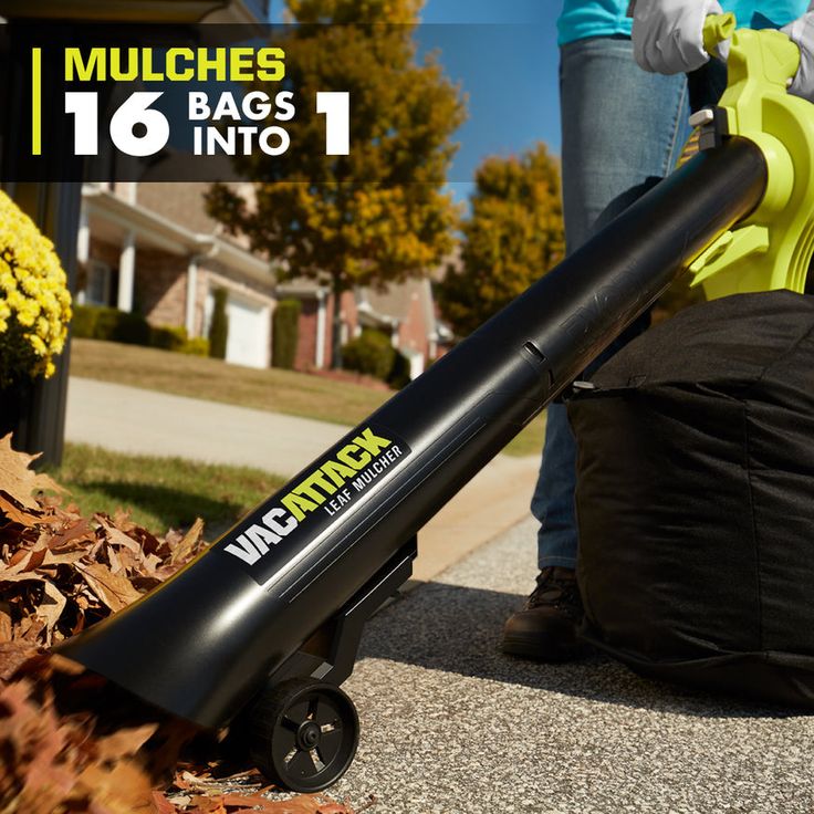 RYOBI 40-Volt Lithium-Ion Cordless Leaf Vacuum/Mulcher with 4.0 Ah Battery and Charger Included
