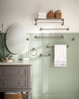 Moen Sage 24-in Spot Resist Brushed Nickel Wall Mount Double Towel Bar