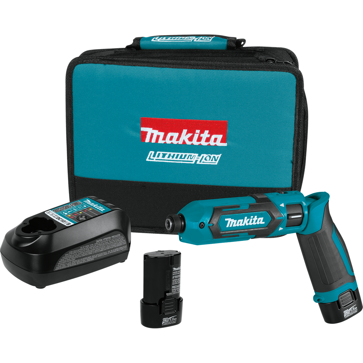 Makita 7.2V Lithium‑Ion Cordless 1/4 in. Hex Impact Driver Kit (TD022DSE)