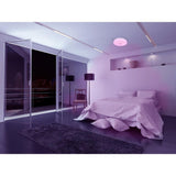 14 in. Voice Controlled Colors White Smart LED Flush Mount - Super Arbor