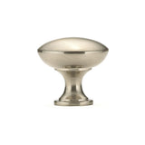 1-1/8 in. Brushed Nickel Contemporary and Modern Knob - Super Arbor