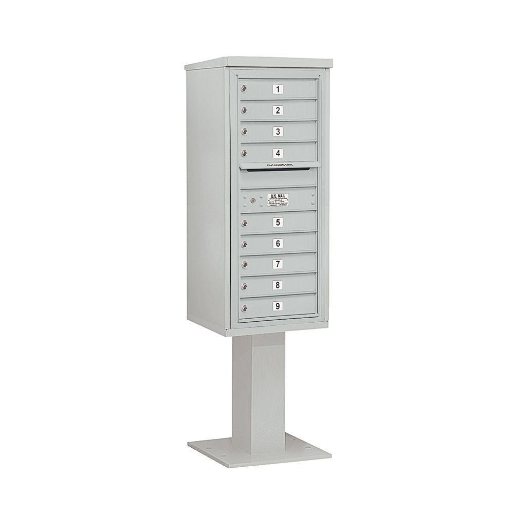 3400 Series Black Mount 4C Pedestal Mailbox with 20 MB1 Doors/2 PL - Super Arbor