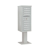 3400 Series Black Mount 4C Pedestal Mailbox with 20 MB1 Doors/2 PL - Super Arbor