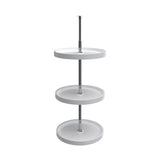 Rev-A-Shelf 18 in White Polymer Full-Circle Lazy Susan, 3-Shelf (Wall Cabinets)
