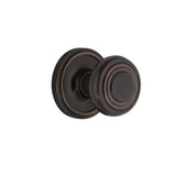 Classic Rosette 2-3/8 in. Backset Antique Brass Privacy Bed/Bath Deco Door Knob - Super Arbor