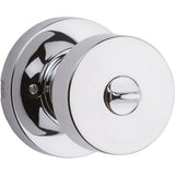 Pismo Polished Chrome Round Exterior Entry Door Knob featuring SmartKey Security - Super Arbor