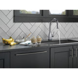 Delta Mateo Touch2O Arctic Stainless 1-Handle Deck-Mount Pull-Down Touch Kitchen Faucet