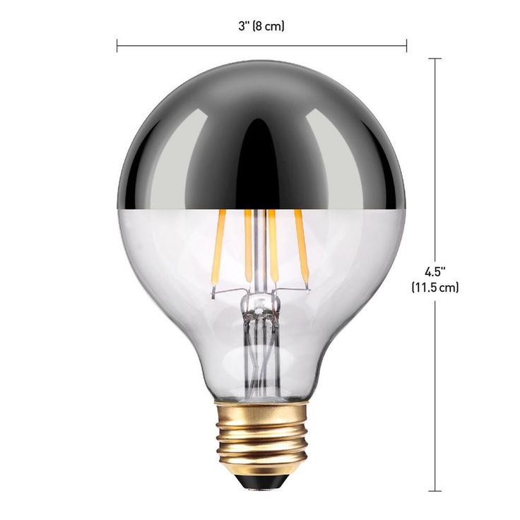 Globe Electric 40-Watt Equivalent G25 Chromada LED Light Bulb Soft White