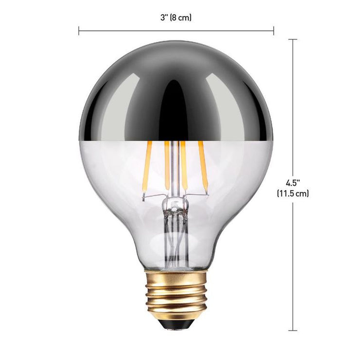 Globe Electric 40-Watt Equivalent G25 Chromada LED Light Bulb Soft White