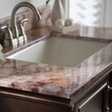 37 in. W x 22 in. D Stone Effects Vanity Top in Cold Fusion with White Sink - Super Arbor