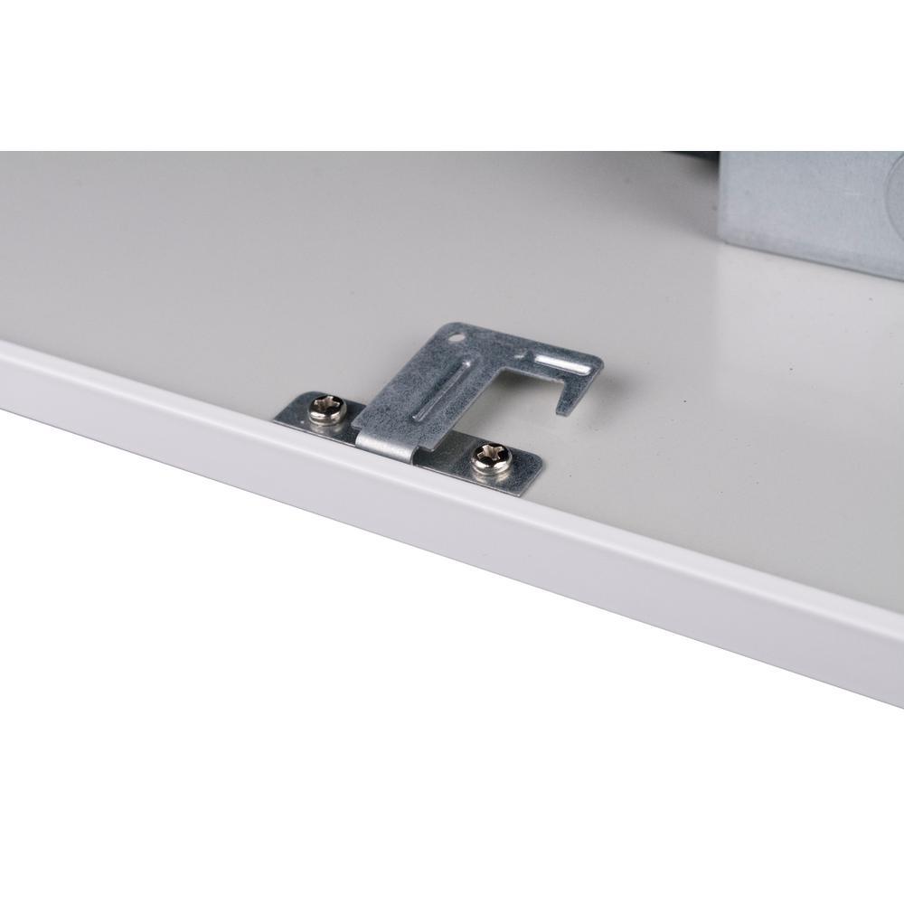 2 ft. x 2 ft. 28-Watt Powder Coated Flat Panel Integrated LED Troffer (4000K) - Super Arbor