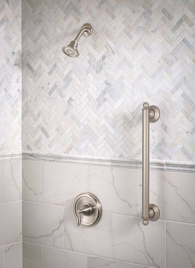Moen Brantford 24-in Brushed Nickel Wall Mount (ADA Compliant) Grab Bar