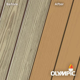 Olympic Elite 3 gal. Rustic Cedar Solid Advanced Exterior Stain and Sealant in One - Super Arbor