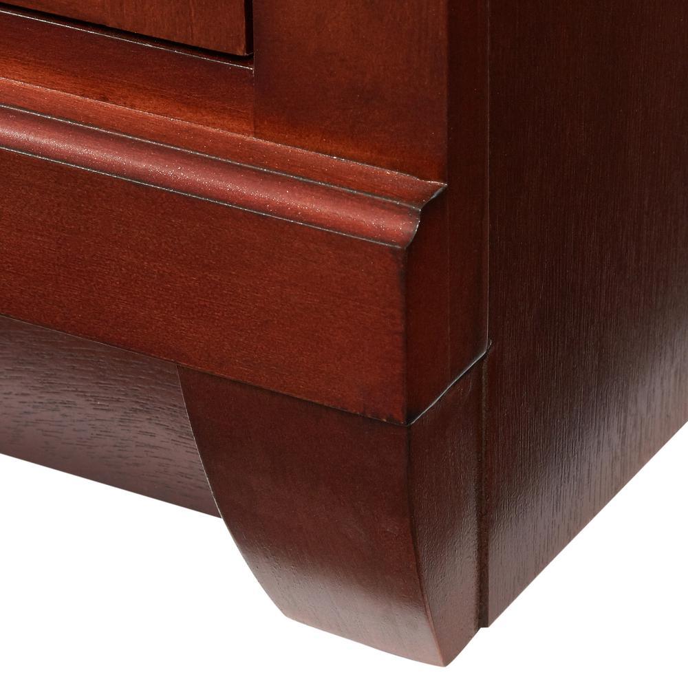 Naples 30 in. W Bath Vanity Cabinet Only in Tobacco with Right Hand Drawers - Super Arbor