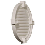 24 in. x 24 in. Round Primed Polyurethane Paintable Gable Louver Vent - Super Arbor