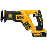 20-Volt MAX XR Lithium Ion Brushless Cordless Compact Reciprocating Saw Kit with Bonus 20-Volt MAX Battery Pack - Super Arbor