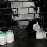 Merola Tile Chester Matte Nero 3 in. x 6 in. Ceramic Wall Subway Tile (6.02 sq. ft. / Case)