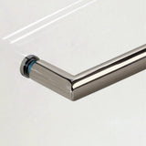 Cove 60 in. x 60 in. Semi-Framed Sliding Bathtub Door in Brushed Nickel with 1/4 in. Clear Glass - Super Arbor