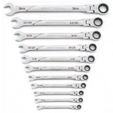 120XP Universal Spline XL Flex Head Ratcheting Combination SAE Wrench Set (11-Piece) - Super Arbor