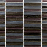 Bond Tile Glory Midnight 11.81 in. x 11.81 in. Ceramic and Glass Wall Mosaic (0.97 Sq. Ft.)