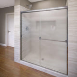 Classic 60 in. x 70 in. Semi-Frameless Sliding Shower Door in Oil Rubbed Bronze with Clear Glass - Super Arbor