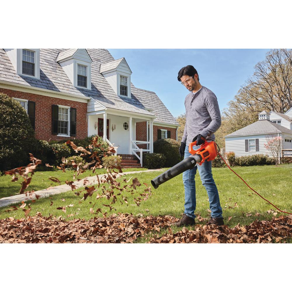 BLACK+DECKER 140 MPH 450 CFM 9 Amp Corded Electric Axial Leaf Blower - Super Arbor