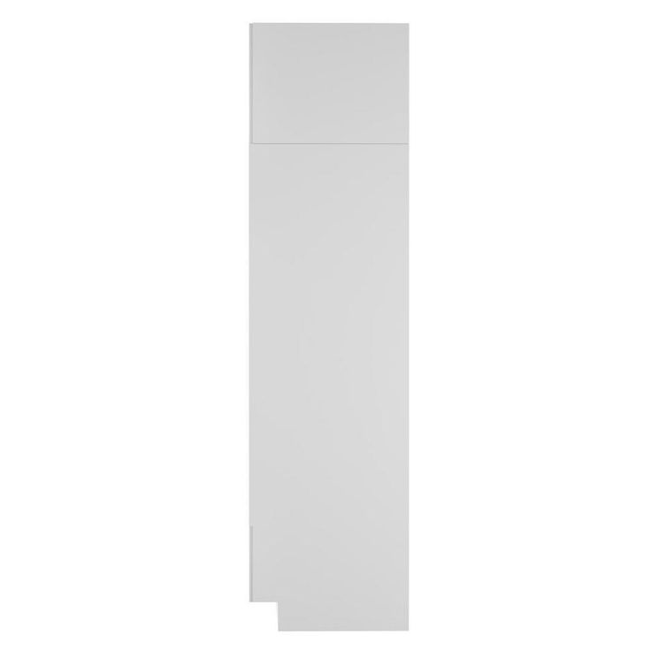 Cambridge Shaker Ready-to-Assemble 33x90x24.5 in. Double Oven Cabinet w/ 2 Soft Close Doors & 1 Soft Close Door in White