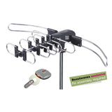 Outdoor Amplified Antenna 150 Miles Range 360¬∞ Rotation Wireless Remote No Assembly Required - Super Arbor