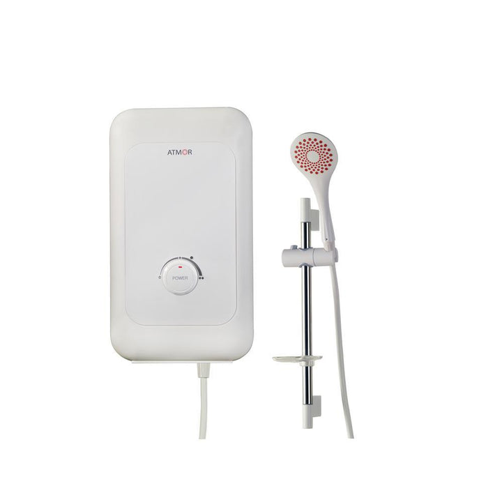 6,000-Watt Electric Tankless Water Heater Shower System (Incl. Water Heater, Hose, Handheld, Rise Bar, Soap Dish) - Super Arbor