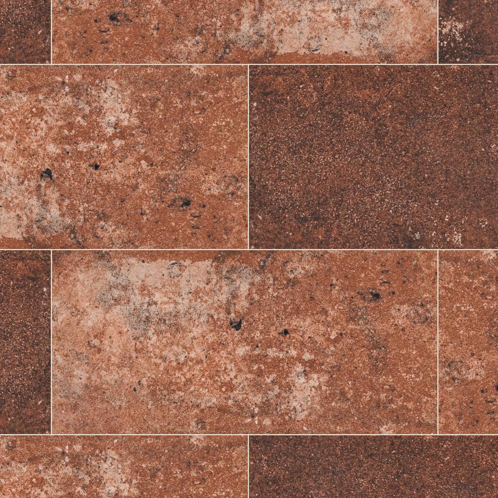 Capella Red Brick 5 in. x 10 in. Matte Porcelain Floor and Wall Tile (5.55 sq. ft. / case) - Super Arbor