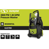 Sun Joe 2800 MAX PSI 1.3 GPM 14.5 Amp Electric Pressure Washer