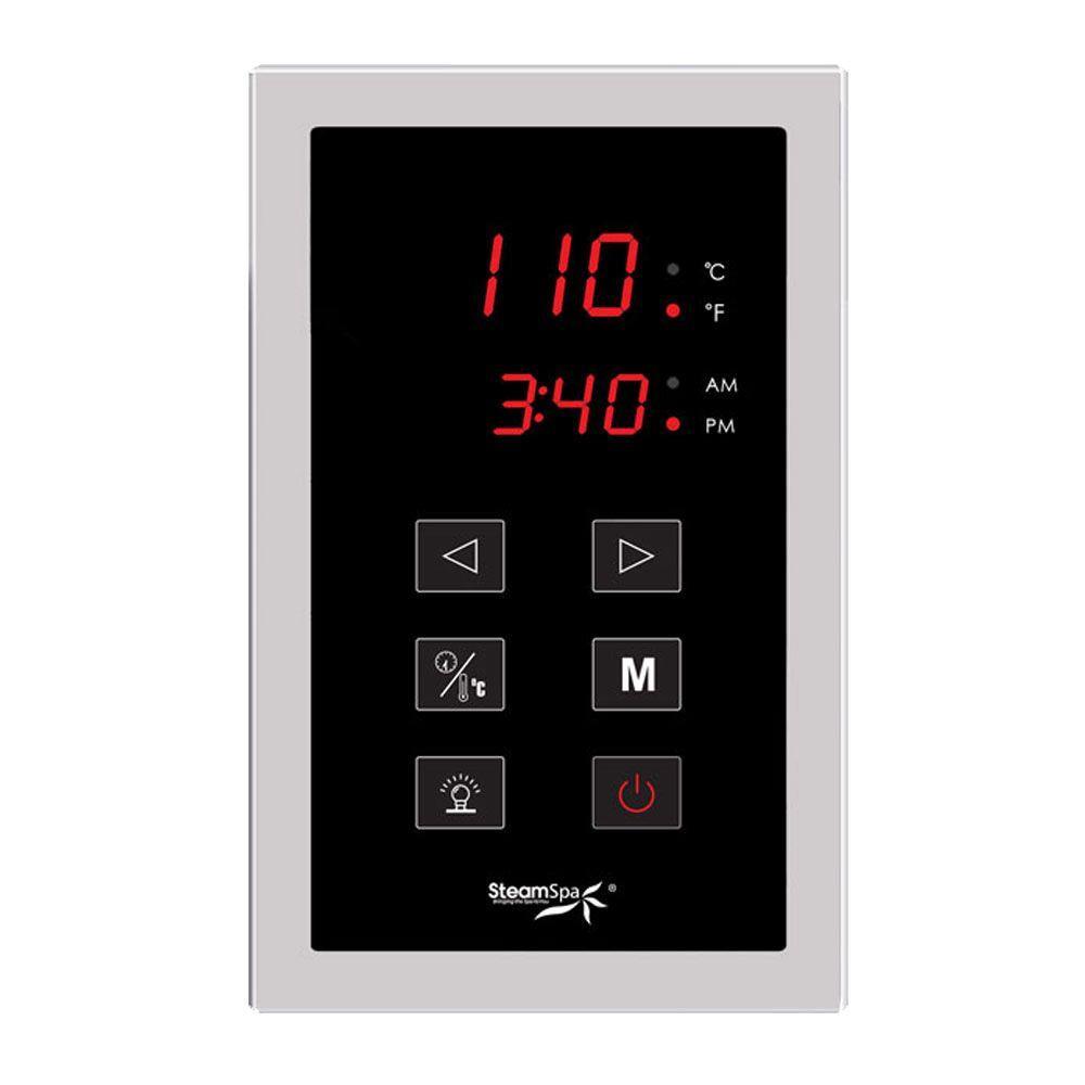 Oasis 10.5kW Touch Pad Steam Bath Generator Package in Chrome - Super Arbor