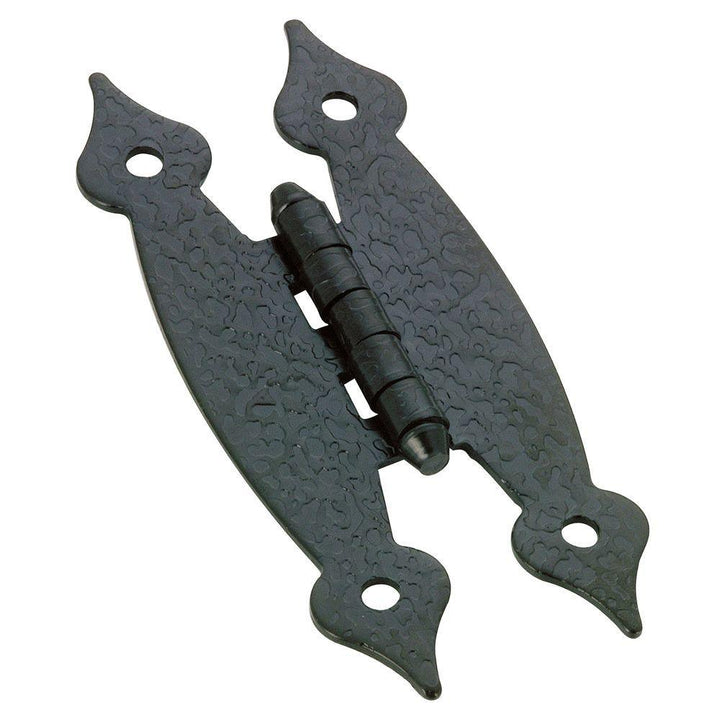 Traditional Surface 52 mm Black Frameless Hinge - Super Arbor