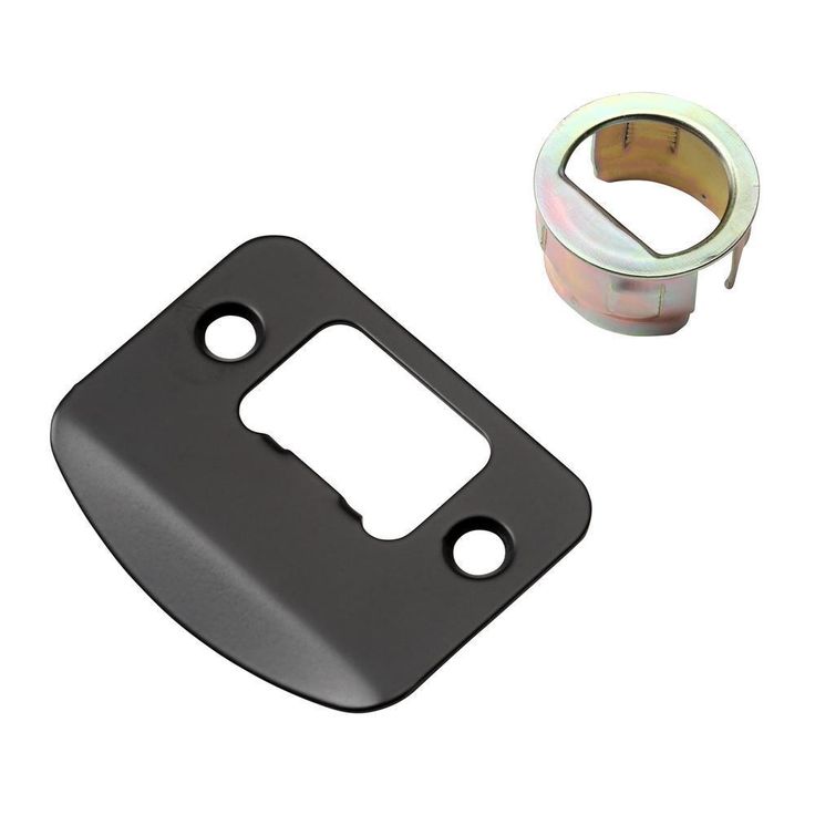 Highland Matte Black Bed and Bath Door Lever with Square Rose
