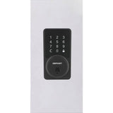 Defiant Square Matte Black Smart Wi-Fi Deadbolt Powered By Hubspace