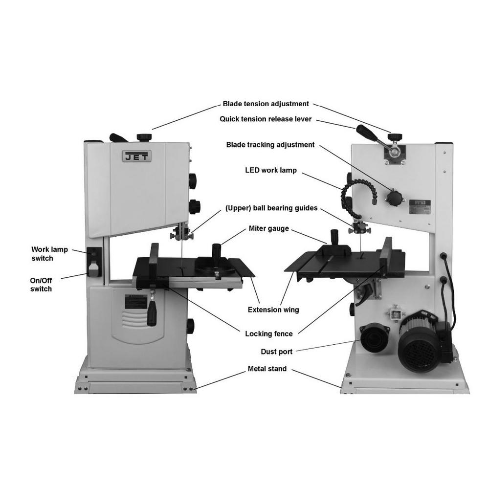 10 in. Open Stand Bandsaw - Super Arbor