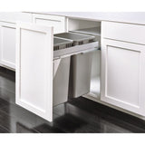 Rev-A-Shelf 8-Quart Plastic Soft Close Pull Out Trash Can