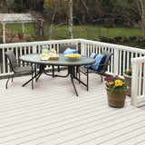 BEHR DECKplus 1 gal. White Base Solid Color Waterproofing Exterior Wood Stain - Super Arbor