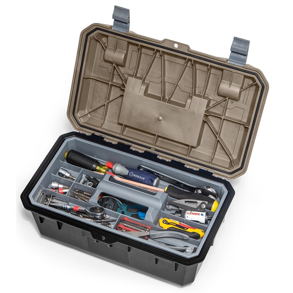 DECKED Crossbox 17 in. Drawer Tool Box with Desert Tan Lid - Super Arbor